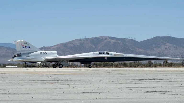 NASA’s X-59 Moves Closer to First Flight with Advanced Taxi Tests and Augmented Vision